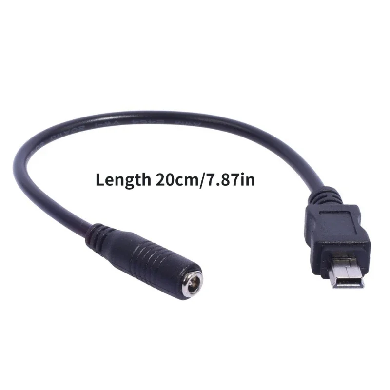 3.5x1.35mm DC Power Plug Waterproof Jack 3.5x1.35mm Female To Mini USB Male Connector Adapter Cable Charging Cord charging cable