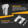ABDR-1-3/8In X 1-3/8In End Rail T Clamp, Galvanized Steel Chain Link Fence T Clamp, End Rail Clamp for 1-3/8In OD Pipe 4 Pack 5