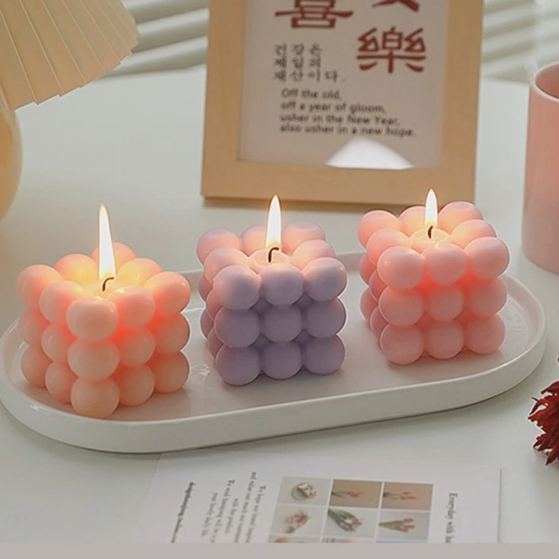Scented Candle Big Cube Bubble Candles Soy Wax Aroma Scented Candles Home  Decorations Birthday Gift Modern Stylish Drop Shipping - AliExpress