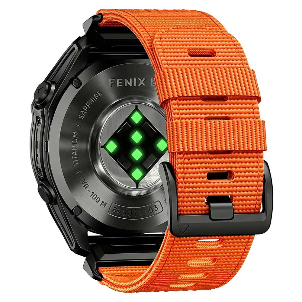 Enhanced Nylon Sports Strap - 22mm/26mm Quick Release Braided Watch Band