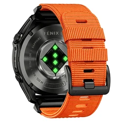 Enhanced Nylon Sports Strap - 22mm/26mm Quick Release Braided Watch Band - 1pcs QuickFit 22mm (Orange)