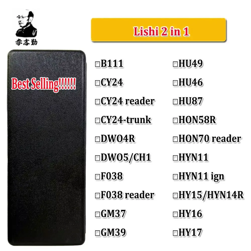 Lishi 2 in 1 Tool Civil Tool SS001-KW5 SC1-M1/MS2 For Home Door
