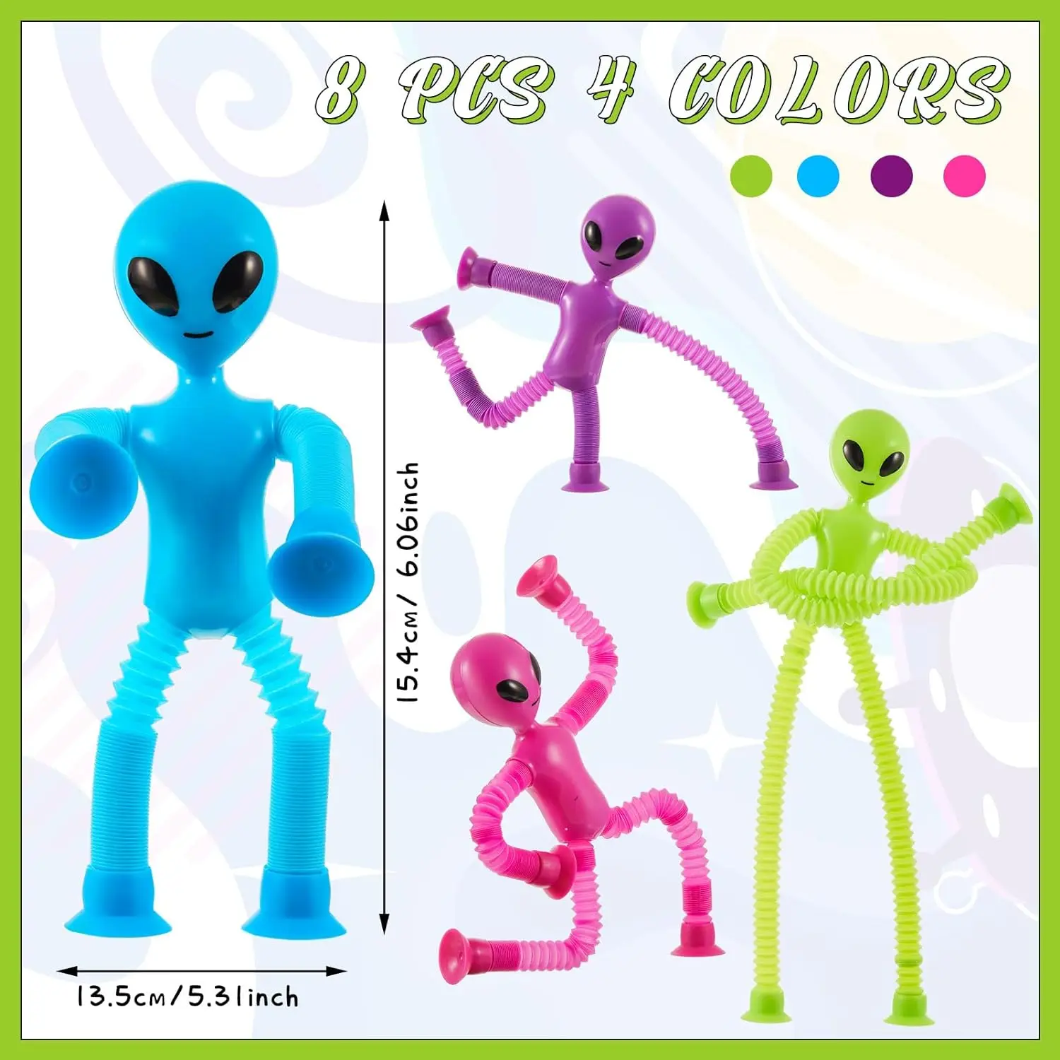Telescopic toys with extraterrestrial light and multifunctional shapes, fun puzzle puzzle for stress relief, stretching 2