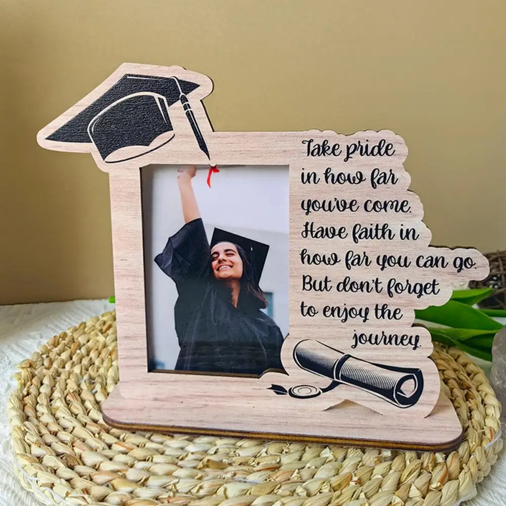 Wood Photo Frame 1 Set DIY Graduation Picture Frame For Desktop
