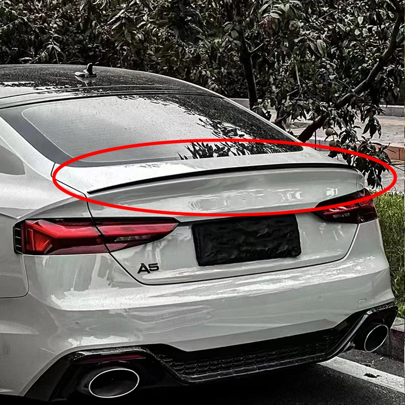 Per Audi A5 B9 S5 4-Door S5 Sline Rs5 Sportback Posteriore Tronco Coperchio Spoiler Wing Body Sports Modifica Kit 2017 18 19 20 21 22 23