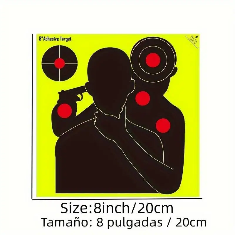 Self-Adhesive Range Practice Splatter Shooting Targets Stickers 8 Inch Target Aiming Training Supplies 10/30pcs