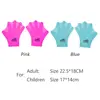 1 Pair Swimming Webbed Gloves Silicone Hand Paddle for Adults Kids Children 6