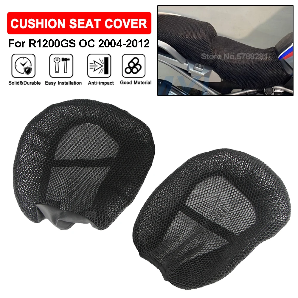 

Anti-Slip 3D Mesh Seat Cover For BMW R 1200 GS R1200 Oil Cooled 2004-2012 Nylon Motorcycle Cushion Saddle Seat Protector Covers