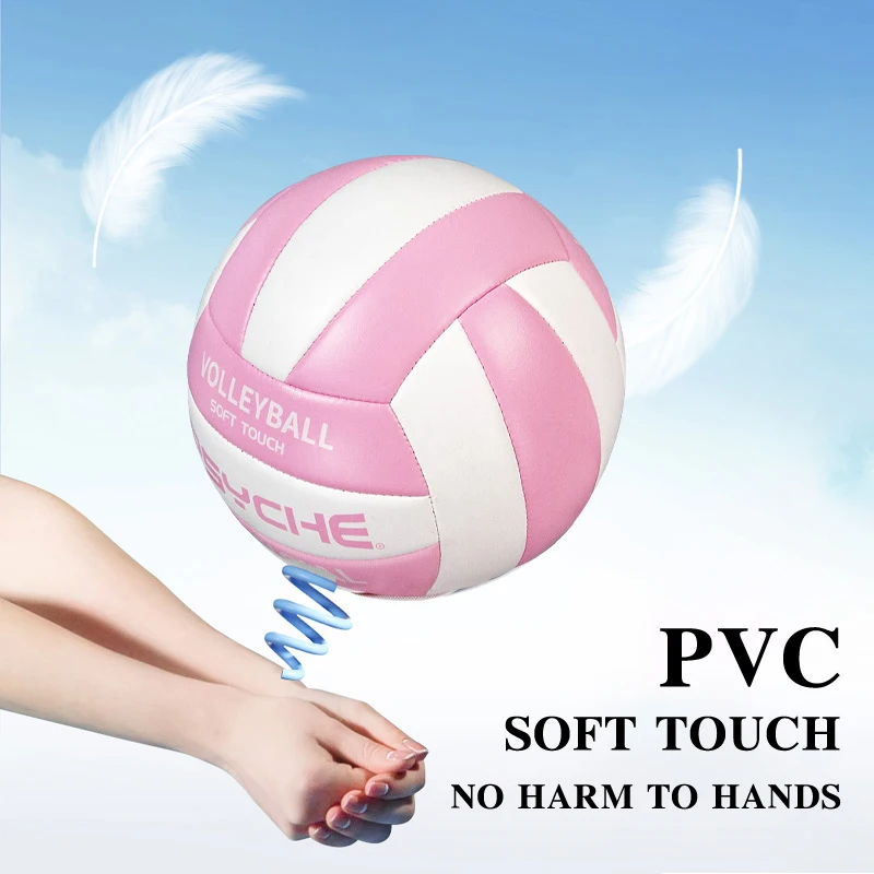 No.5 PVC Leather Soft Indoor Outdoor Volleyball Competition Professional Training Volleyball Ball With Pump + Needle