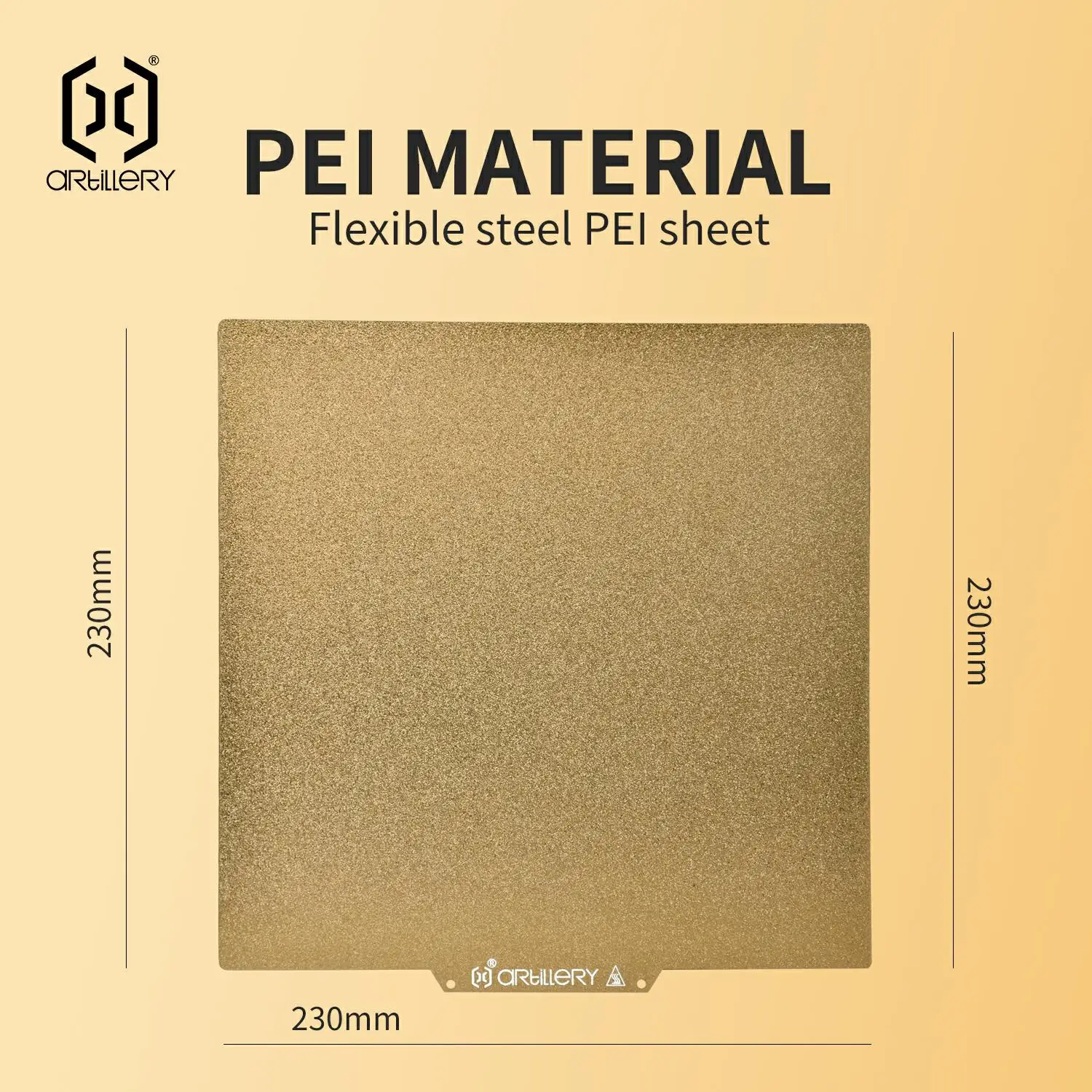Cama de Calor de Chapa de Aço de Pei de Peças de Impressora Artillery3d para Sidewinder Sw-x1 e Gênio e Sidewinderx2 e Gênio Pro Base Cama de Calor - Imagem 5