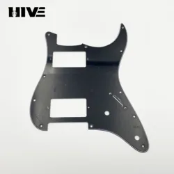 Electric Guitar Triple - Layer Scratch - Resistant Front Cover Plate (Black)