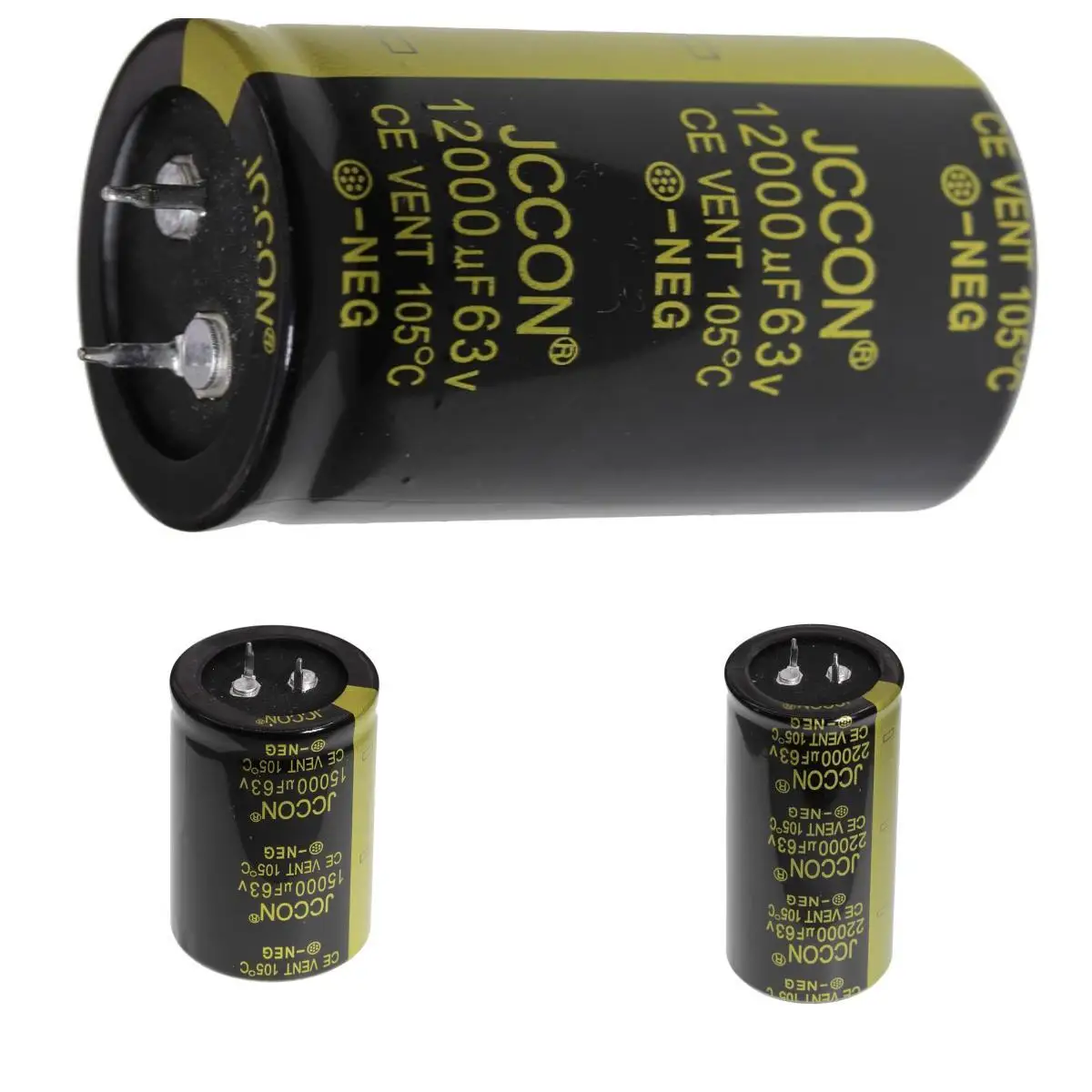 63V 2200 3300 4700 6800 10000 12000 15000 22000 uF 2 Pin Solder Snap-in Terminal Electrolytic Capacitor