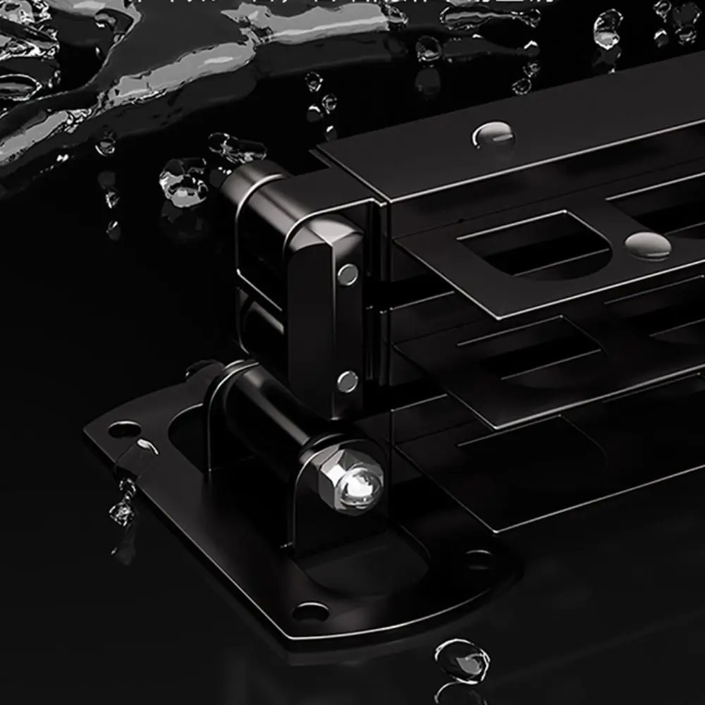 Practical Stainless Steel Folding Drying Rack Rust-proof Space Saving Wall Mount Clothes Hanger Stable Telescopic Hanger Balcony