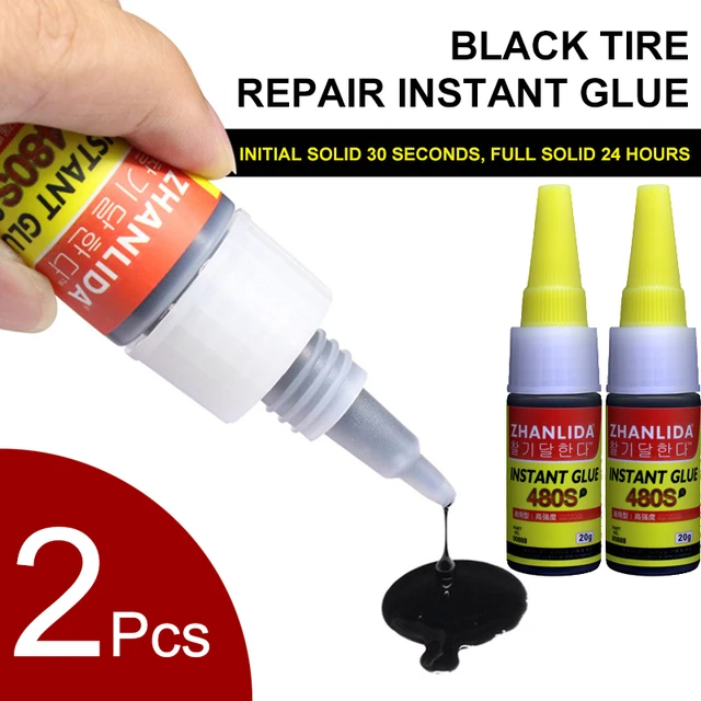  Black Tyre Repair Instant Car Tire Repair Adhesive Glues, Auto  Tire Repair Adhesive Patches Glue, Instant Strong Bond Leather Glue, Tire  Repair Glue Liquid Strong Glues (1PC) : Automotive