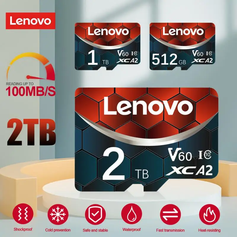 Scheda Sd Lenovo Classe 10 Ad Alta Velocità 2Tb 1Tb Carte Scheda Di Memoria Sd 128Gb 256Gb 512Gb Schede Sd Di Memoria Flash Per Fotocamera