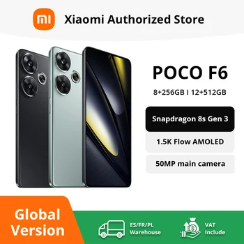 Versione globale POCO F6 5G NFC Snapdragon®8s Gen 3 120Hz 90W Turbo ricarica 5000mAh Smartphone Battary