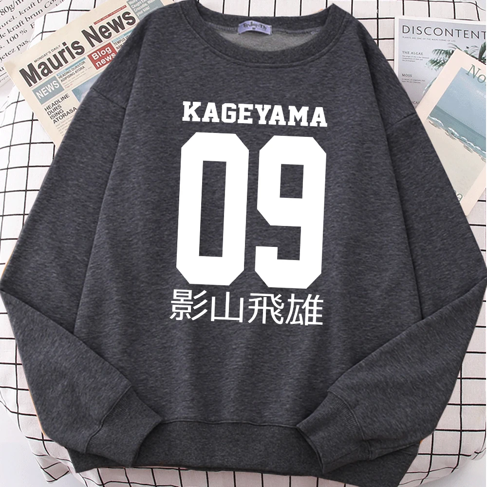 

Аниме Haikyuu белый 09 Kageyama Tobio толстовка мужская мода осень Свитшот Harajuku спортивный костюм для мужчин Удобная уличная одежда