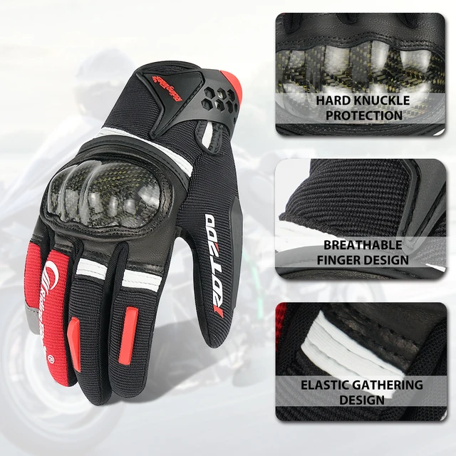 KEMIMOTO Guant De Cuero Para Motocicleta ... - AliExprs