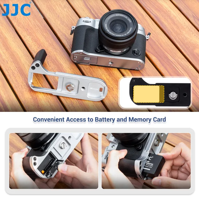 Support Pouce JJC En Métal Pour Fujifilm X-M5 - Améliore La Prise En Main à Une Main, Protection Griffe, Noir