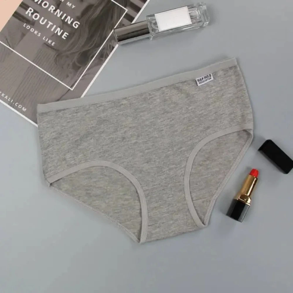 7 Pack Cotton Panties for Women Soft Breathable Solid Briefs Everyday Underwear Comfortable