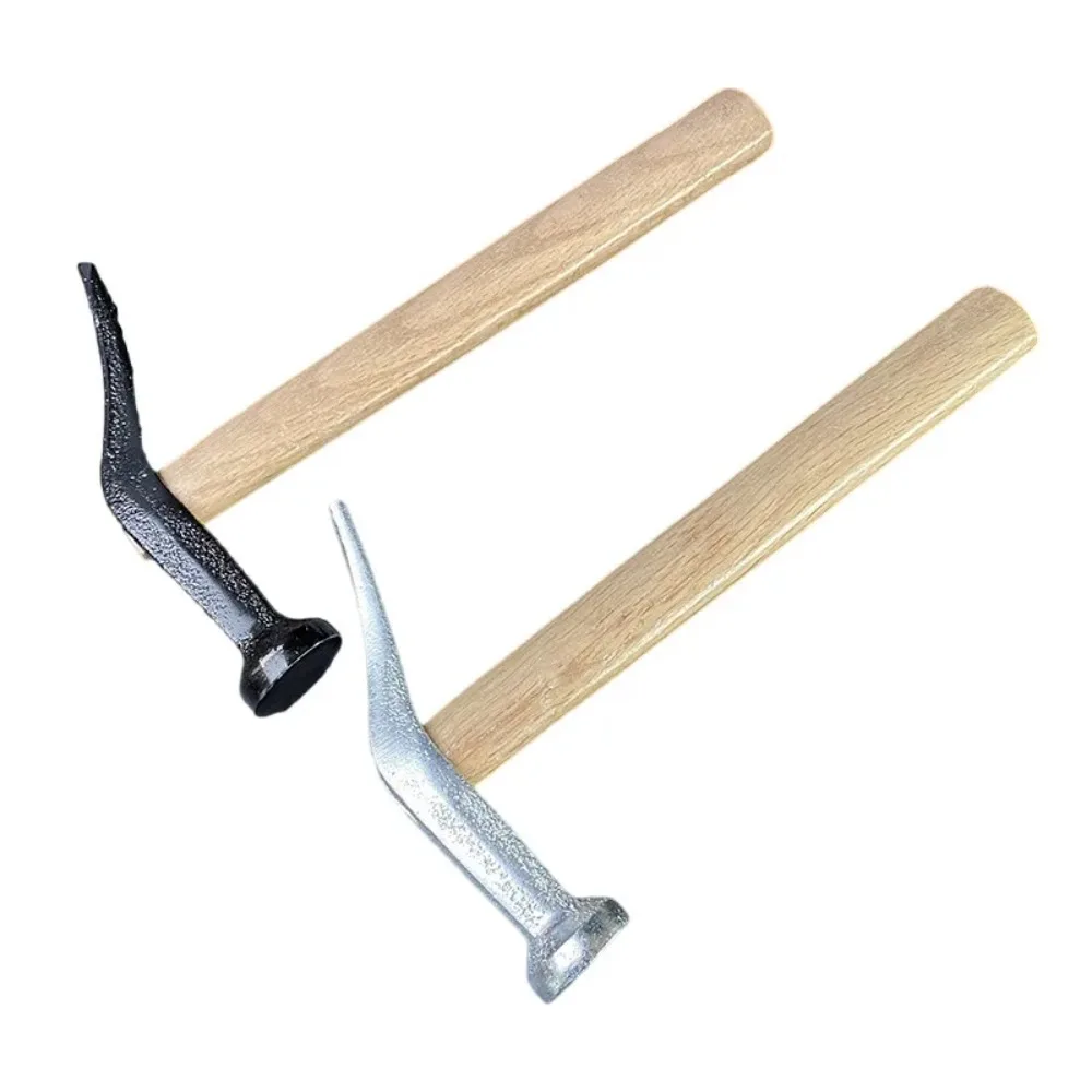 Handmade All-steel Repair Sole And Upper Shoe Hammer Leather Repair Percussion Tool Wooden Handle Window Breaker Nails Hammer claw hammer emergency window breaker