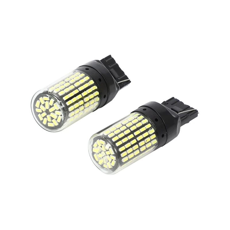 

10 шт., суперъяркий Canbus T20 7440 W21W Wy21w 144-Smd, задний фонарь, сигнал поворота, фонарь (белый цвет)