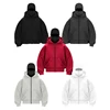 Y2K Gothic Harajuku Double Hat Design Sportswear Winter New Hoodie Ninja Mask Loose and Versatile Winter Windproof Hoodie 4