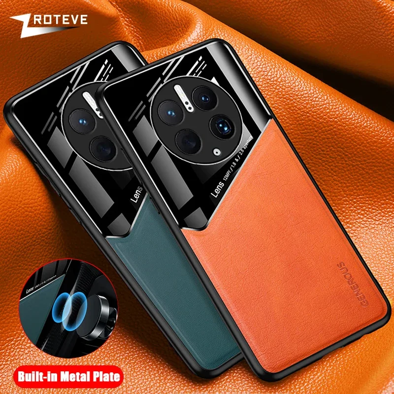 Premium PU Leather Magnetic Phone Case - Shockproof Protection