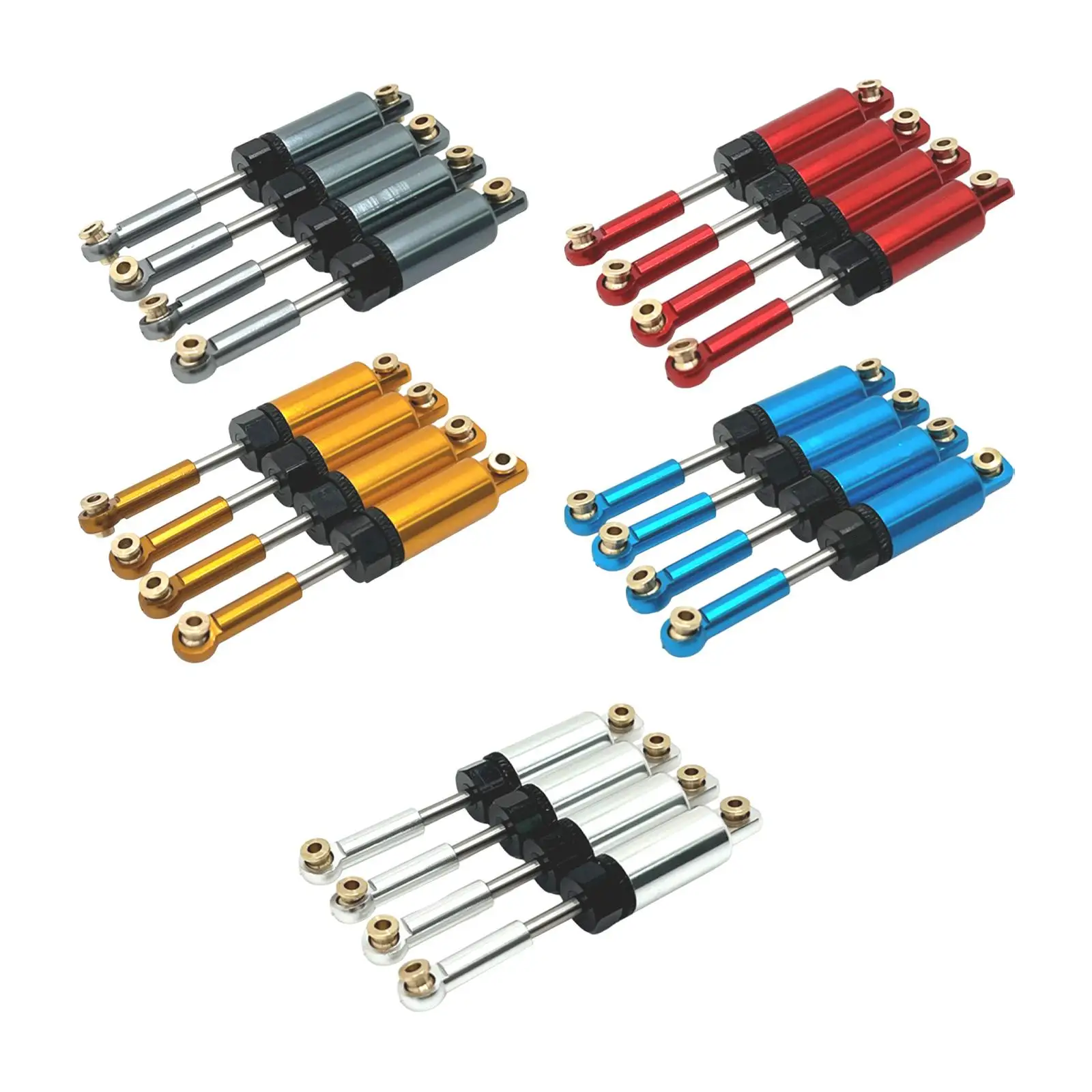 

4 шт., Металлические Амортизаторы, аксессуары для обновления металлических запчастей, Внутренняя пружина 70 мм для фотоэлементов масштаба 14301 1:14