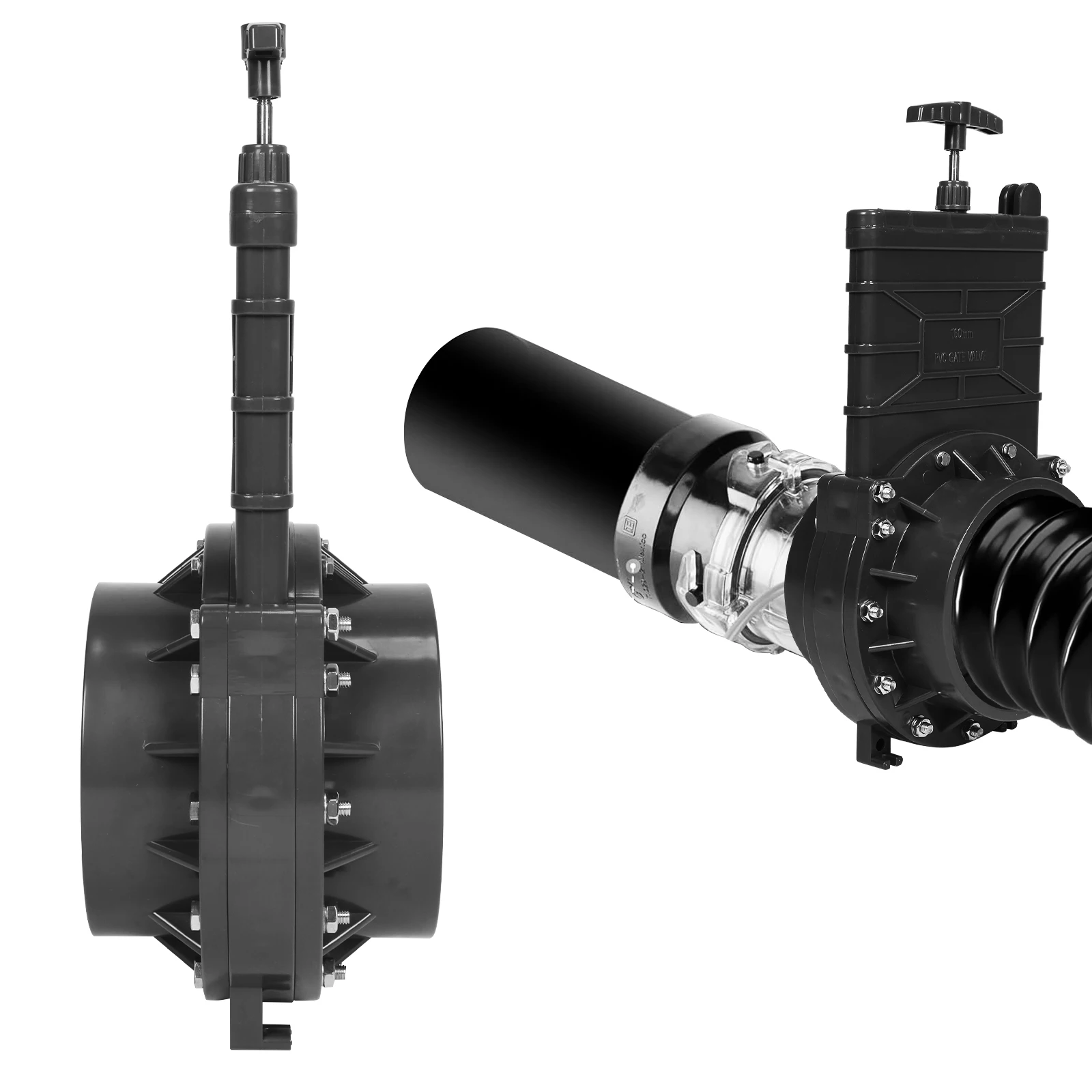 UPVC Sliding Gate Valve for Waste Sewer with Plastic Pull Plate