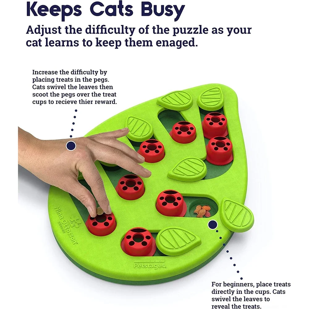 Rainy Day Cat Puzzle Toy – Interactive Treat Dispenser & Scratch Board 2