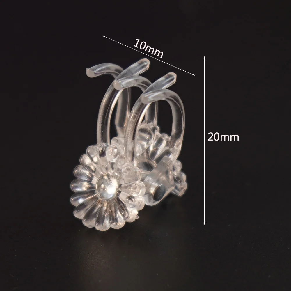 50-1000PCS Transparent Plant Clips Orchid Flowers Support Clamp Climbing Vine Stem Clasp Tied Bundle Branch Garden Tool