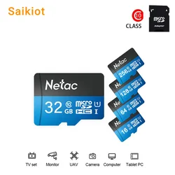 Netac Original 16 32 64 128 256GB SD TF Card Memory Card Class 10 High Speed Large Capacity Monitoring Car Recorders Memory Card