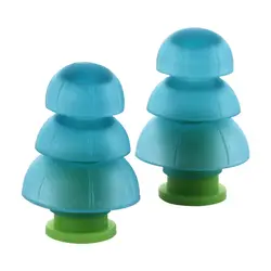 Enhanced Noise - Cancelling Silicone Ear Plugs (Green)