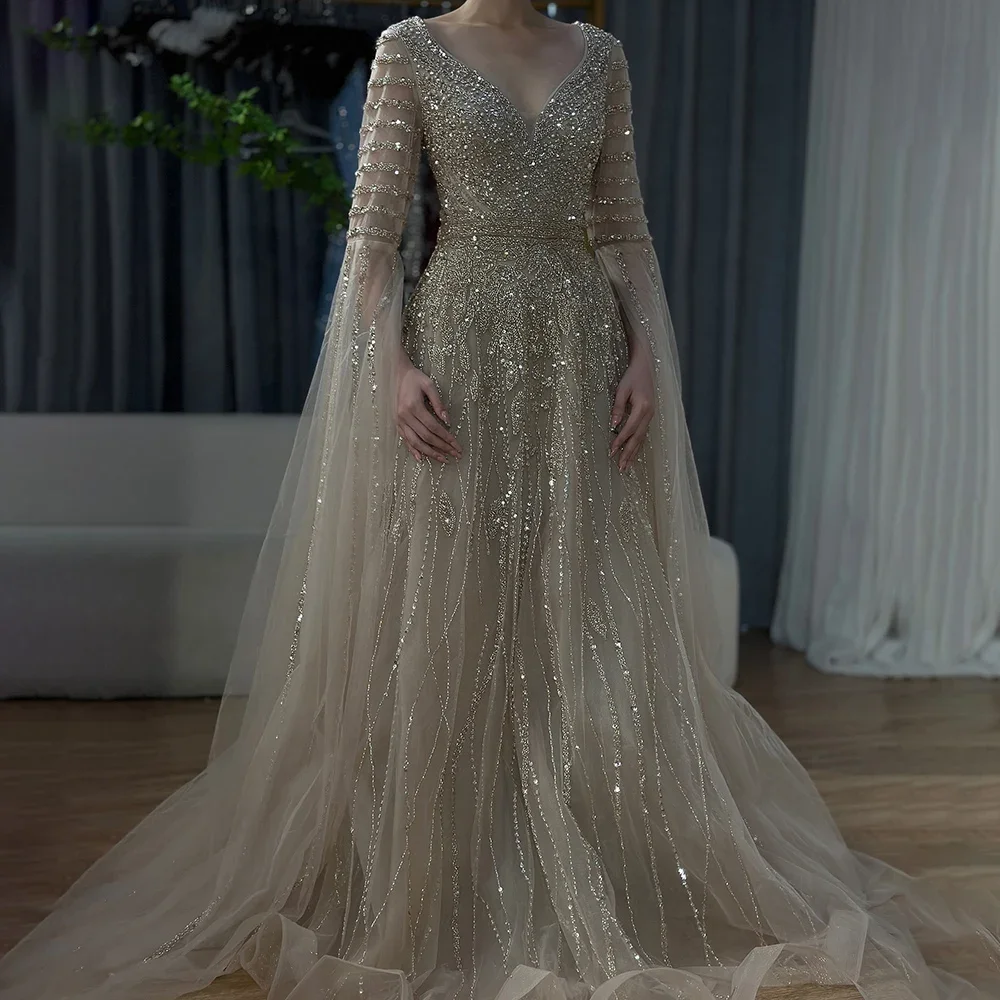 Party Gold Long Gowns With Sleeves Sweetheart Prom Dress Cap Sleeve Gold  Lace Prom Dresses See