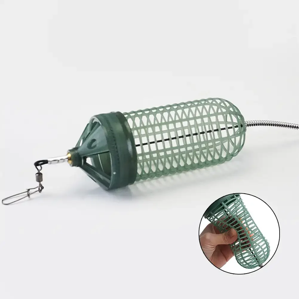 1Pc Adjustable  Fishing Bait Trap Cage Luminous Fishing Bait Trap Basket Attract Fish Shrimp Earthworm Tackle Accessories Tool