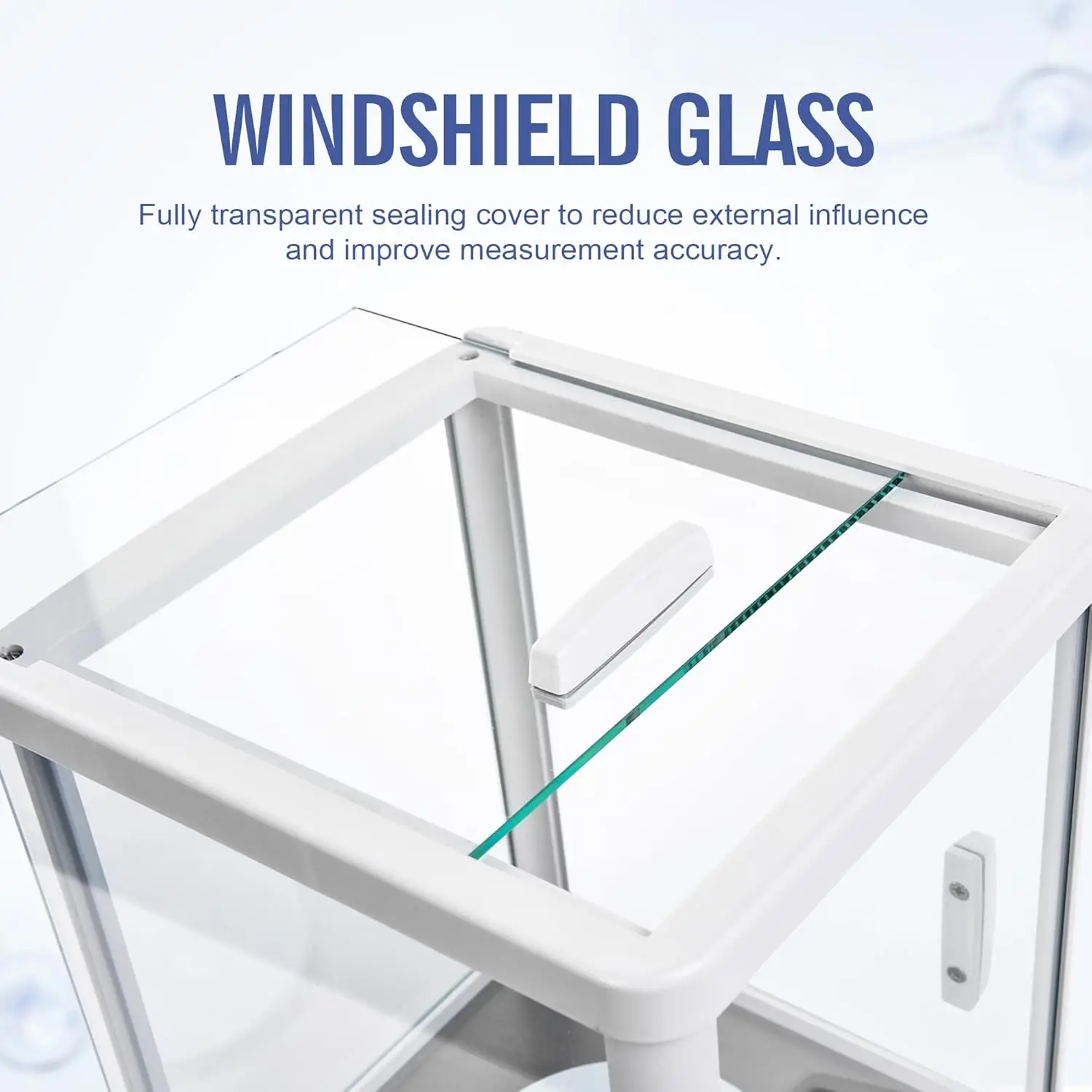 High Precision 500g Analytical Balance with 0.001g Accuracy, Windshield Protection, and RS232 Interface for Laboratory Use