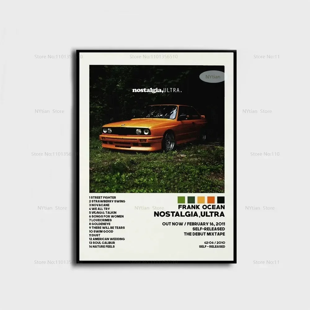 Nt1499 Frank Posters Blonde Ocean Nostalgia Ultra Music Album Poster Prints Wall Art Picture Canvas Painting For Home Room Decor Peckshirt