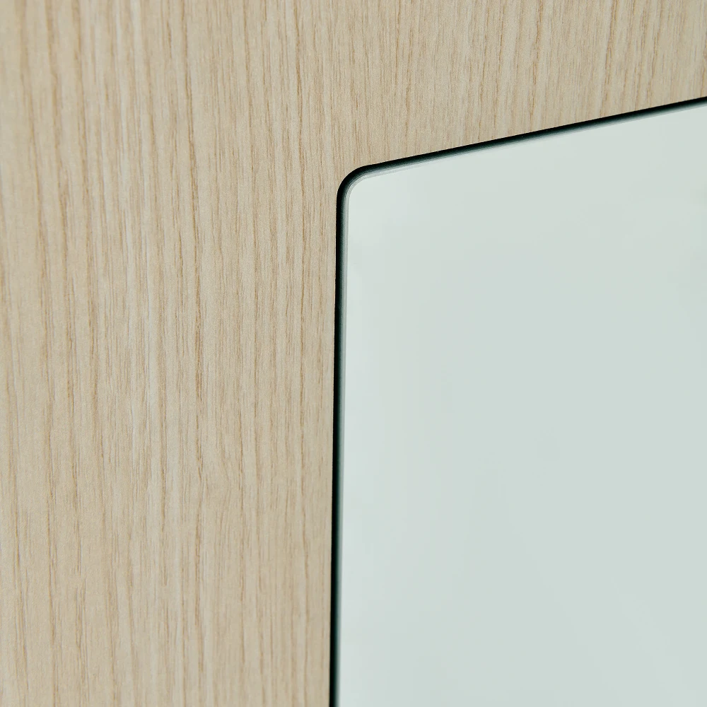 Moderner schmaler Kleiderschrank mit durchgehender Spiegel und ausziehbarer Schiene, Anti-Kipp-Design für Schlafzimmer im Flur, Kleiderschrank für den Eingangsbereich – Detail 14