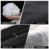 Detachable Dog Bed Mat Plush Winter Warm Pet Blanket Anti-Slip Washable Pet Kennel Puppy Medium Small Pad Dog Accessories 5