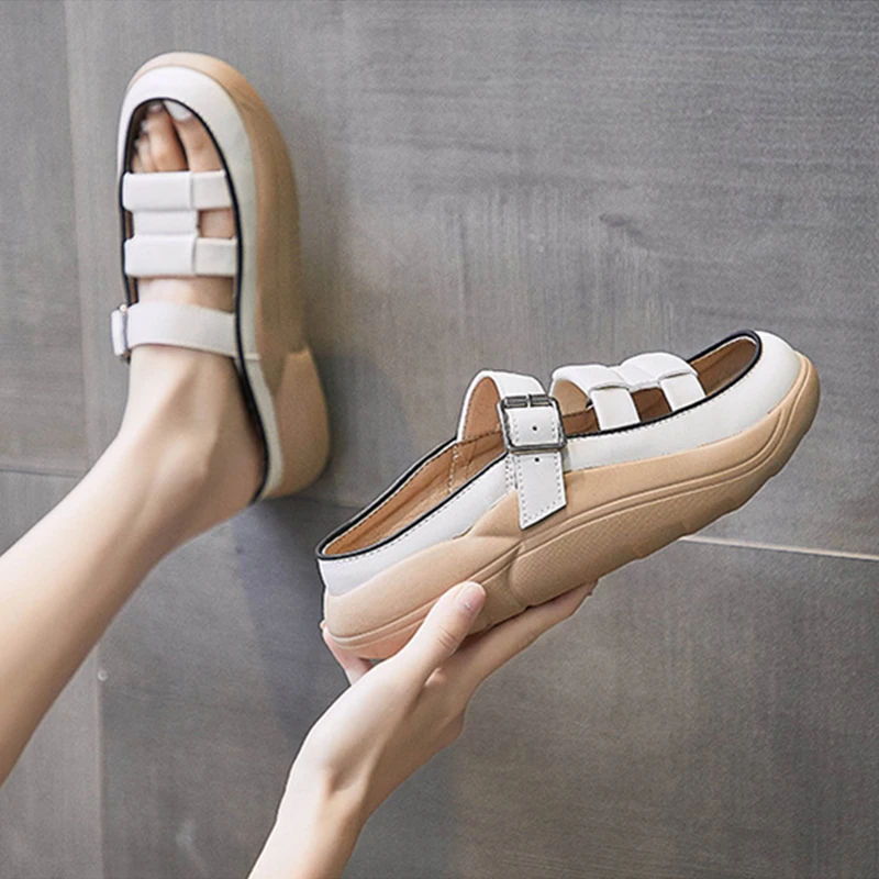 

2023 New Women's Slippers Elegant and Comfortable Spring Summer Casual Flat Shoes Outdoor Breathable Lightweight Fashion Sandals