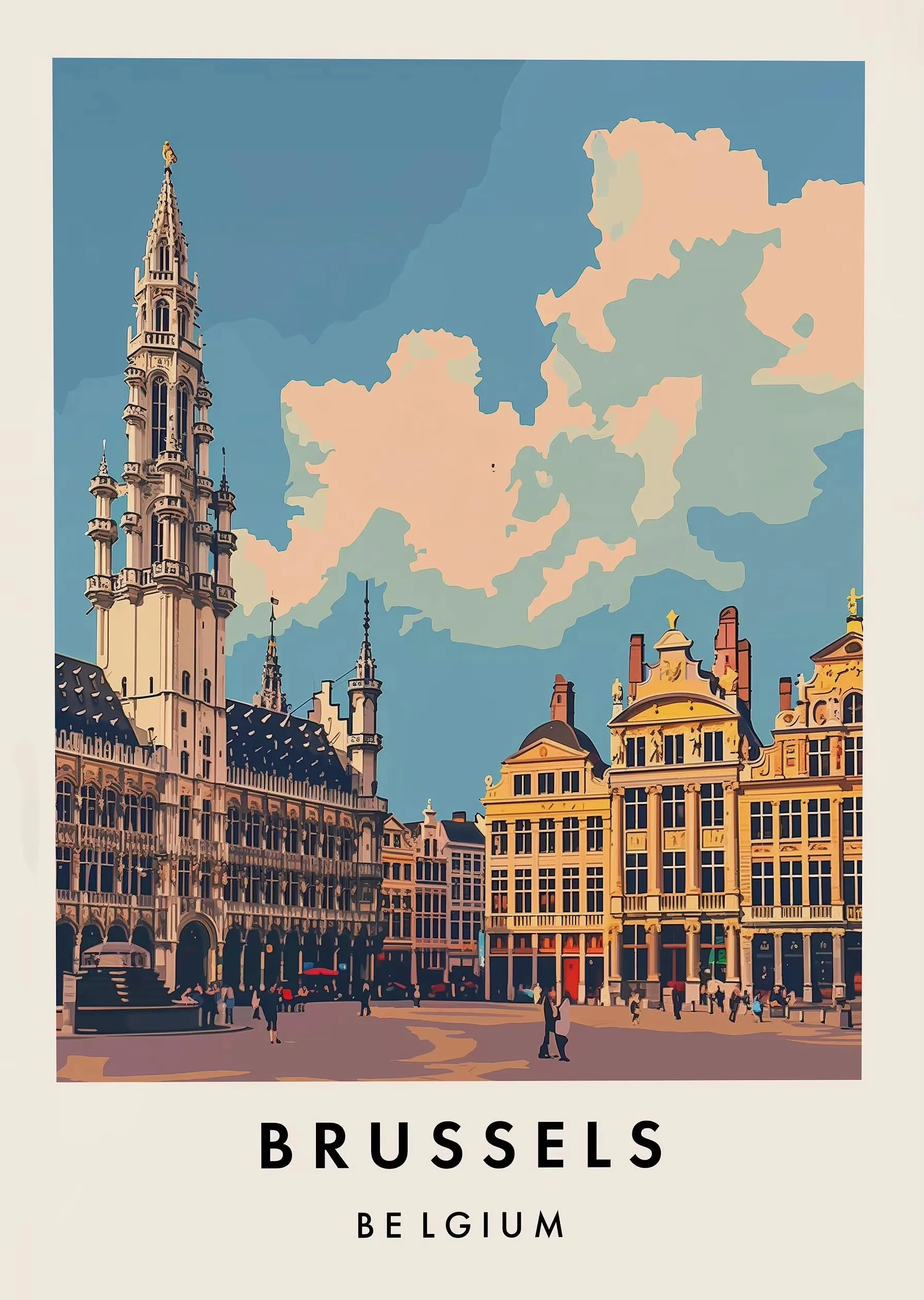 Classic Tourist City Edinburgh Rome Milan Urban Architecture Tourism Art Poster Canvas Paintings Wall Art Pictures Home Decor