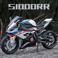 1/12 BMW S1000RR Motorcycle Toy 1:12 RMZ City Diecast Metal Racing Model Super Sport Miniature Collection Gift For Boy Children 1