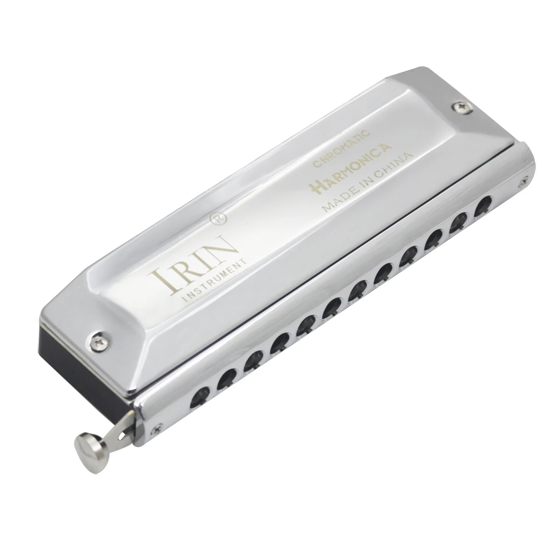 

IRIN 1248 Chromatic Harmonica 12-hole 48-tones Harmonica Silver Mouth Organ Suitable For Music Enthusiasts Woodwind Instrument