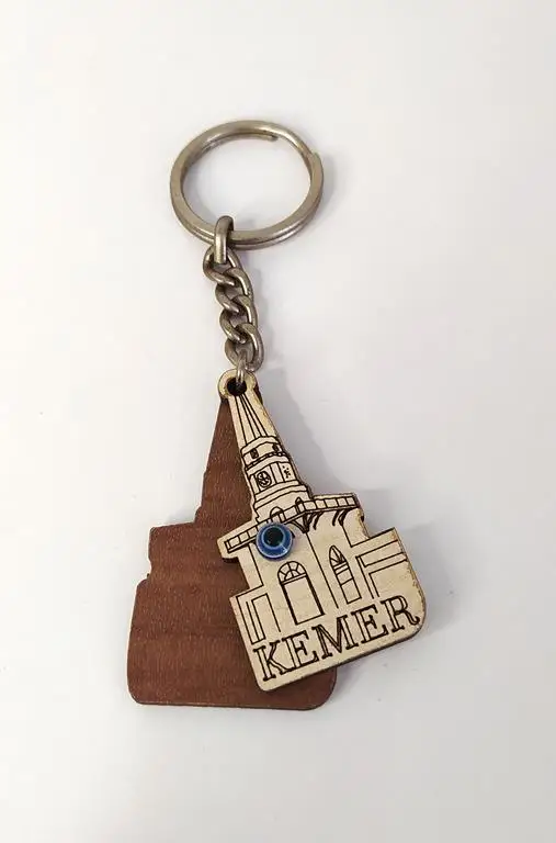 Деревянный брелок для ключей с изображением сглаза бюстгальтер декоративный