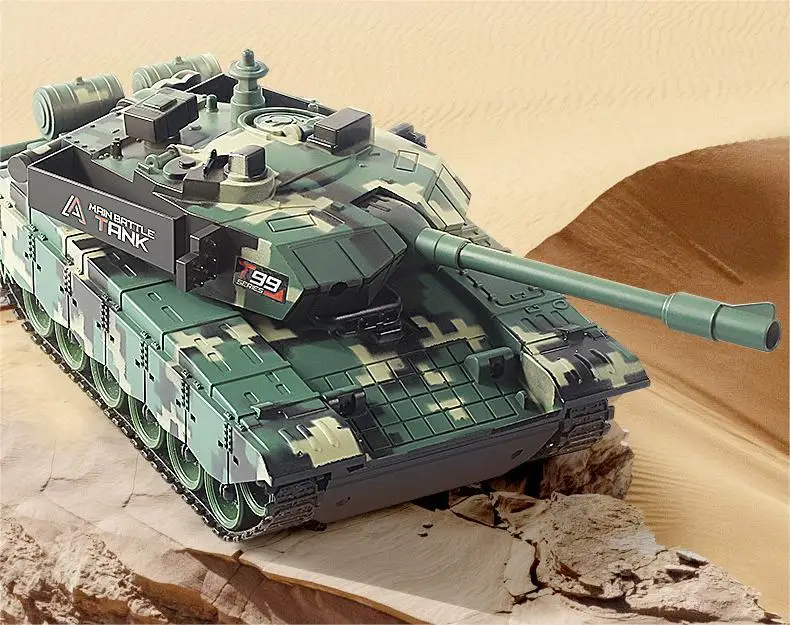 Remote Control Tracked Tank Toy with Sound and Light