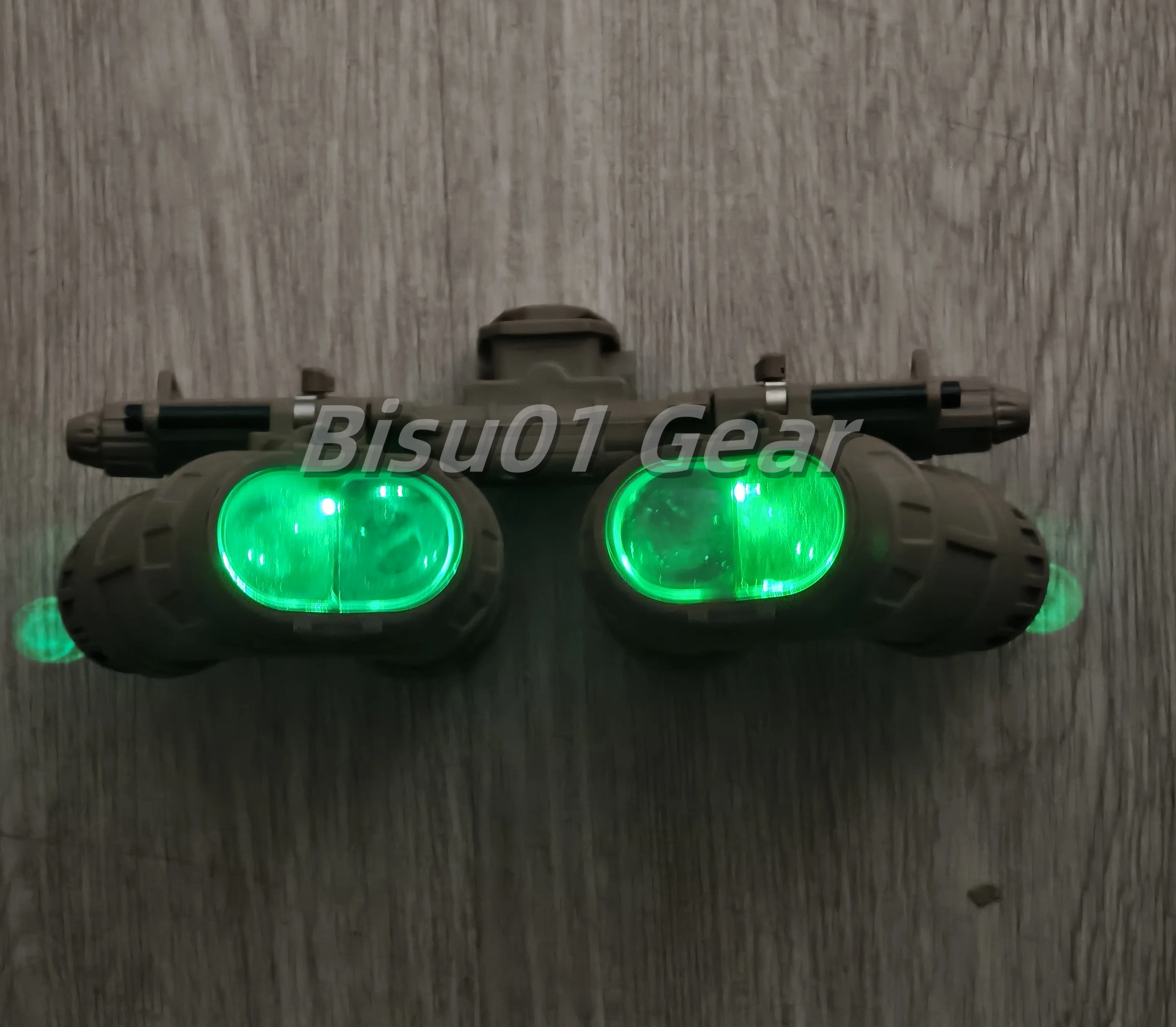 FMA Light Up Edition GPNVG18 Binoculars Model, Non-Functional Night Vision, Plastic L4G24 L4G19 Helmet Mount Bracket NVG Holder
