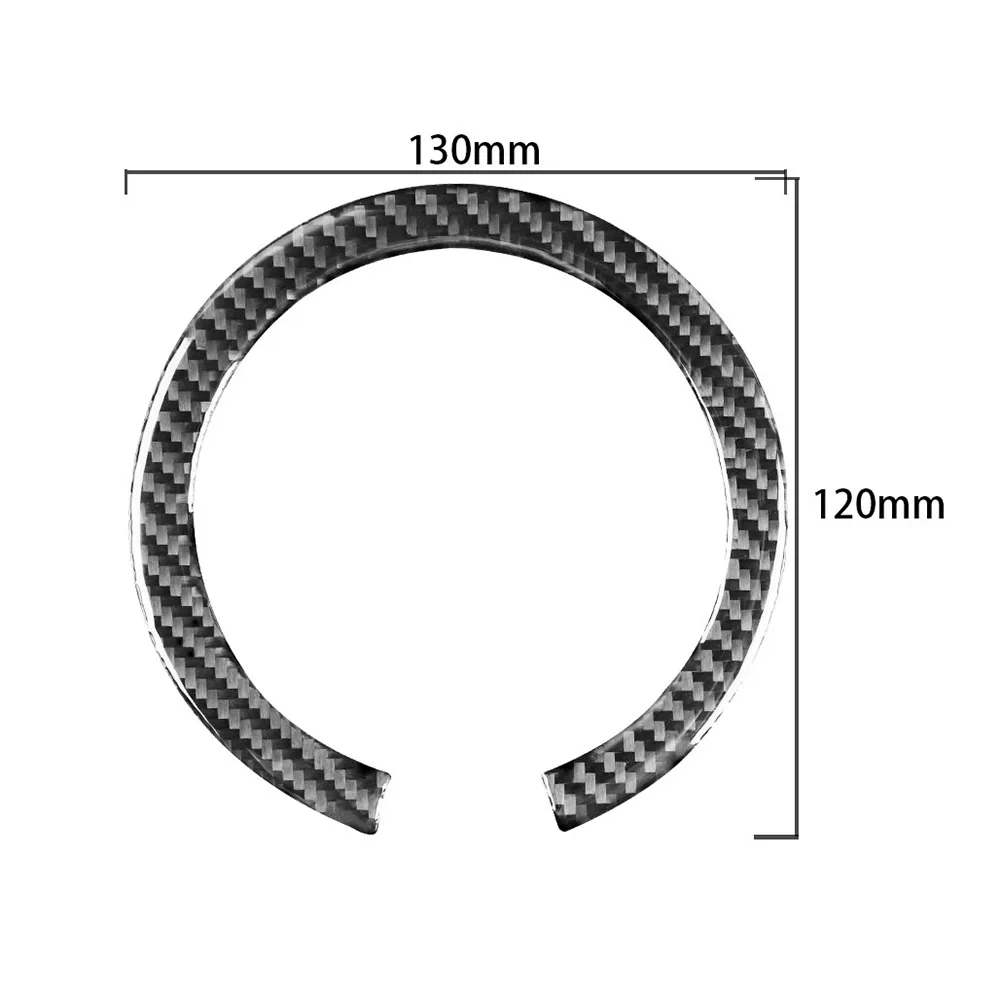 

Carbon Fiber Steering Wheel Horn Ring Cover For MINI For Cooper F56 2014-21 130MM*120MM Lightweight Scratch-Resistant