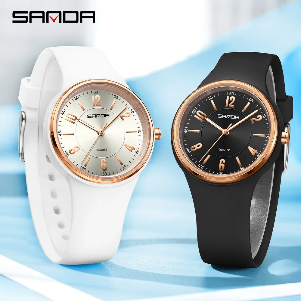 Elegant Quartz Watch with Large Dial - Unisex Lightweight Waterproof Timepiece with Luminous Display