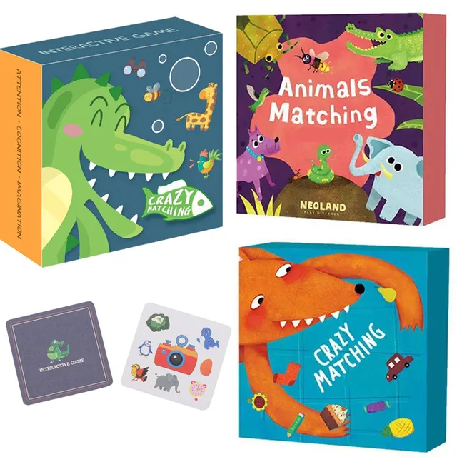 Board Game Toys Children Crazy Matching Pairing Find Same Card Parent-child Interactive Game Exercise The Sensory System Toys 1